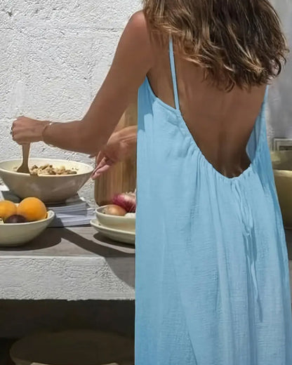 Luxe Backless Cami Dress